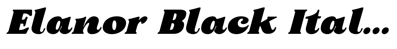 Elanor Black Italic
